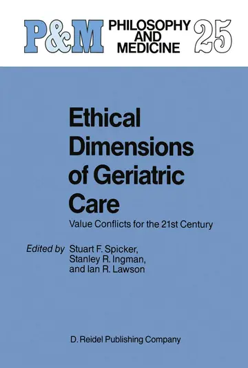 Cover of Ethical Dimensions of Geriatric Care
