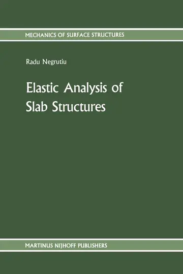 Cover of Elastic Analysis of Slab Structures
