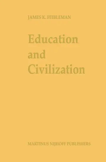 Cover of Education and Civilization