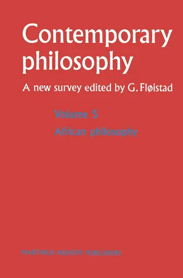 Cover of African Philosophy