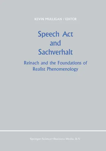 Cover of Speech Act and Sachverhalt