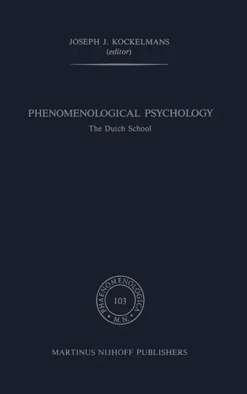 Cover of Phenomenological Psychology