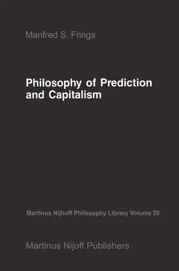 Cover of Philosophy of Prediction and Capitalism
