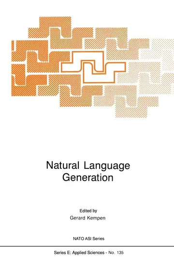Cover of Natural Language Generation