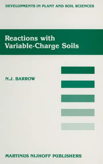 Cover of Reactions with Variable-Charge Soils