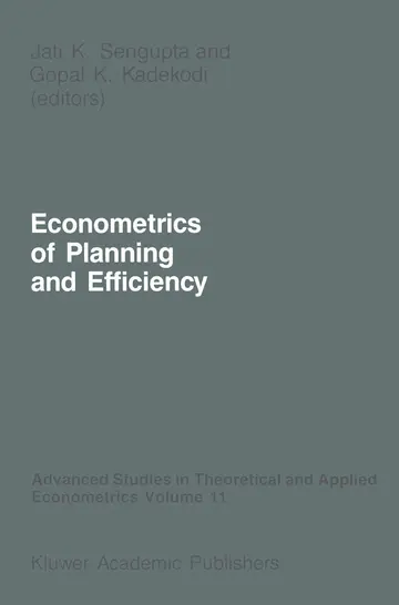 Cover of Econometrics of Planning and Efficiency