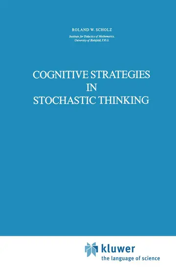 Cover of Cognitive Strategies in Stochastic Thinking