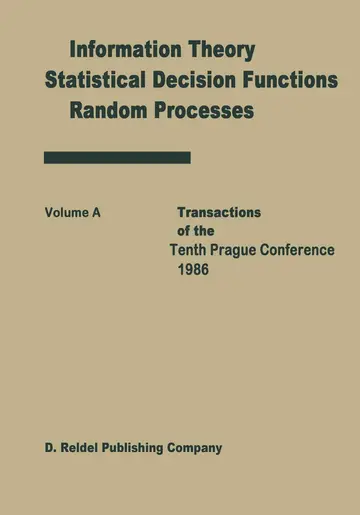 Cover of Transactions of the Tenth Prague Conferences