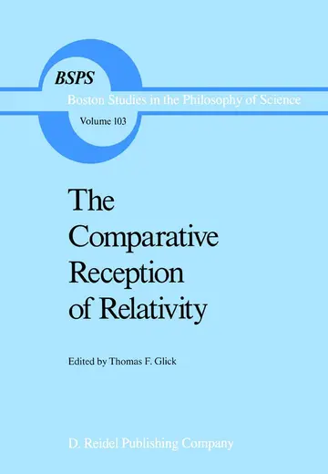 Cover of The Comparative Reception of Relativity