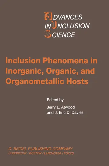 Cover of Inclusion Phenomena in Inorganic, Organic, and Organometallic Hosts