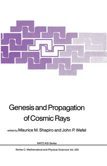 Cover of Genesis and Propagation of Cosmic Rays