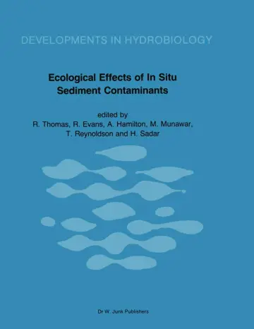Cover of Ecological Effects of in Situ Sediment Contaminants