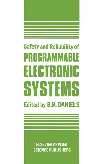 Cover of Safety and Reliability of Programmable Electronic Systems