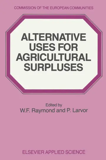 Cover of Alternative Uses for Agricultural Surpluses