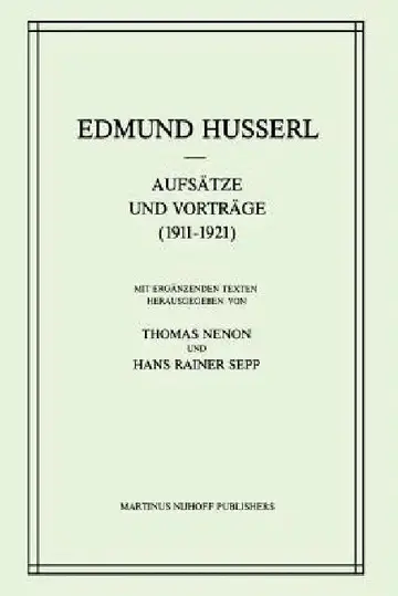 Cover of Aufsätze Und Vorträge (1911-1921)