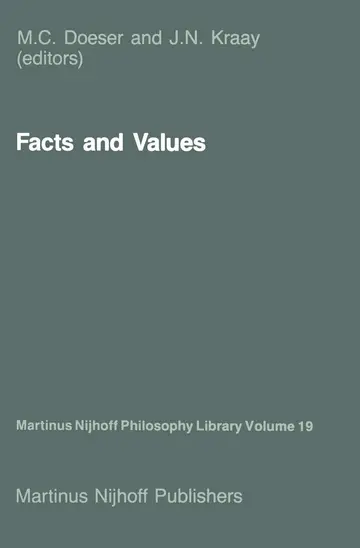 Cover of Facts and Values