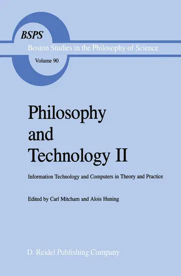 Cover of Philosophy and Technology II