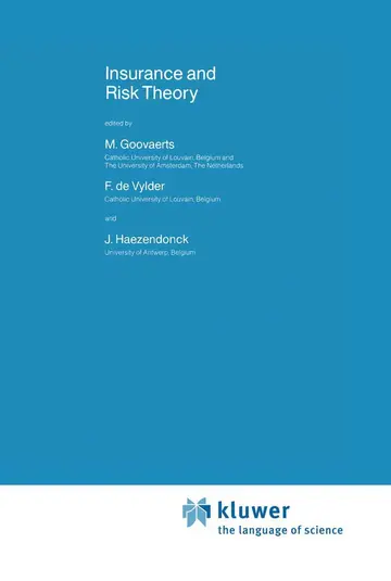 Cover of Insurance and Risk Theory