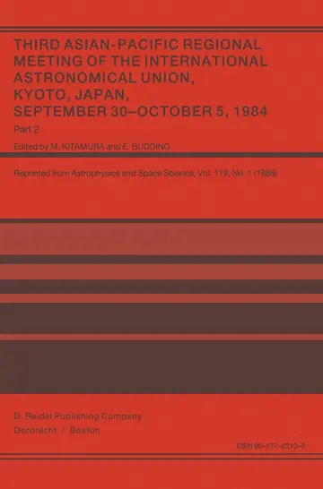 Cover of Third Asian-Pacific Regional Meeting of the International Astronomical Union