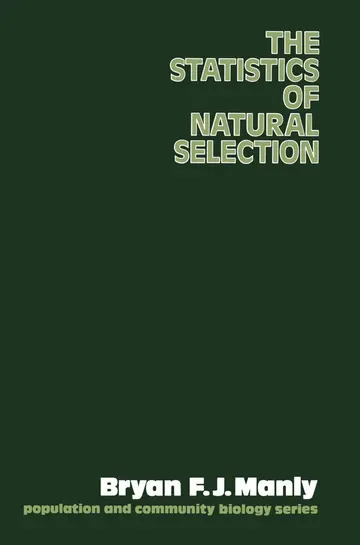 Cover of The Statistics of Natural Selection on Animal Populations