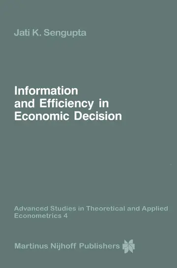 Cover of Information and Efficiency in Economic Decision