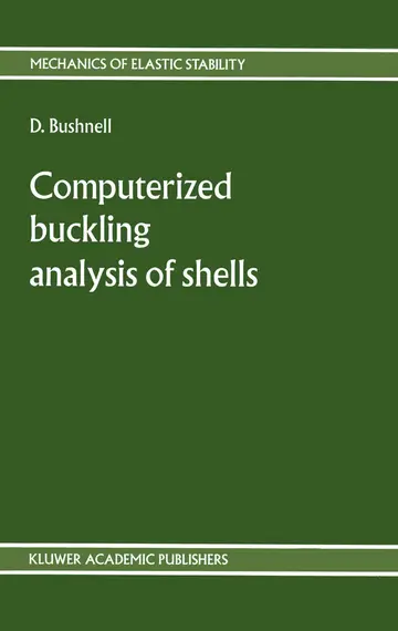 Cover of Computerized buckling analysis of shells