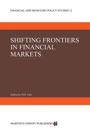 Cover of Shifting Frontiers in Financial Markets