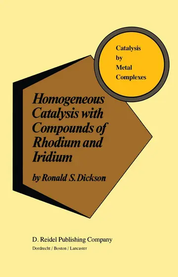 Cover of Homogeneous Catalysis with Compounds of Rhodium and Iridium