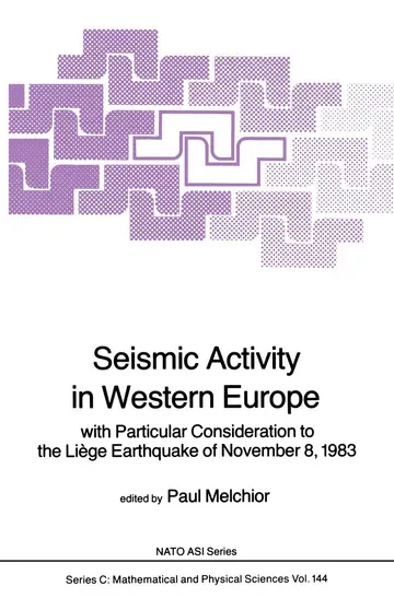 Cover of Seismic Activity in Western Europe