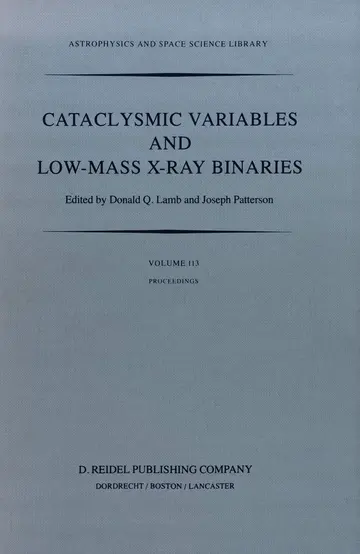 Cover of Cataclysmic Variables and Low-mass X-ray Binaries
