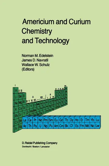 Cover of Americium and Curium Chemistry and Technology