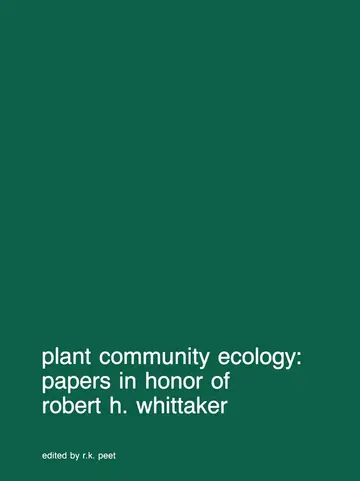 Cover of Plant community ecology