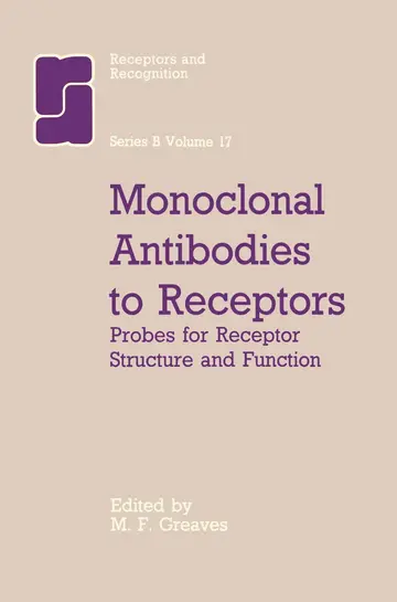 Cover of Monoclonal Antibodies to Receptors