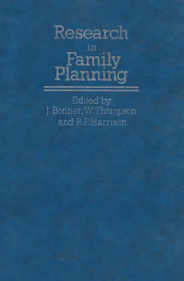 Cover of Research in Family Planning