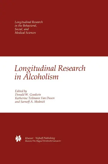 Cover of Longitudinal Research in Alcoholism