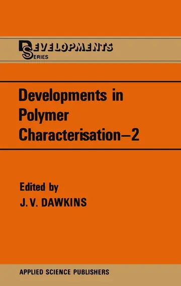 Cover of Developments in Polymer Characterisation