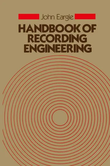 Cover of Handbook of Recording Engineering