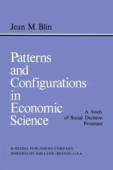 Cover of Patterns and Configurations in Economic Science