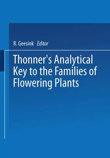 Cover of Thonner's Analytical Key to the Families of Flowering Plants