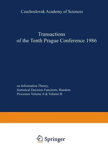 Cover of Transactions of the Tenth Prague Conference on Information Theory, Statistical Decision Functions, Random Processes