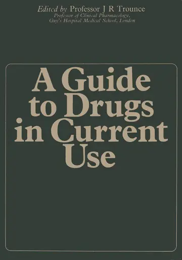 Cover of A Guide to Drugs in Current Use