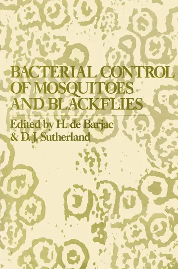 Cover of Bacterial Control of Mosquitoes & Black Flies