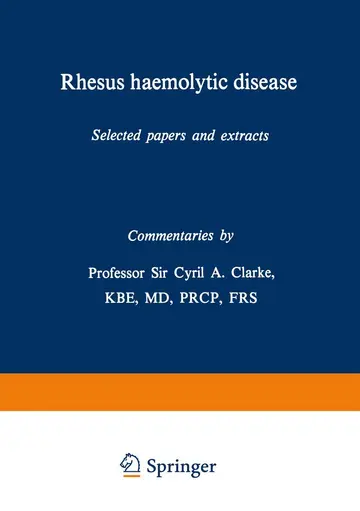 Cover of Rhesus Haemolytic Disease