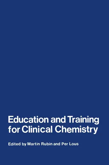 Cover of Education and Training for Clinical Chemistry
