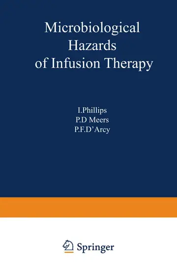 Cover of Microbiological Hazards of Infusion Therapy