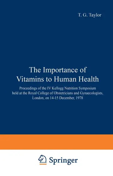 Cover of The Importance of Vitamins to Human Health