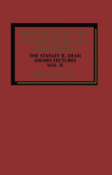 Cover of Research in the Schizophrenic Disorders