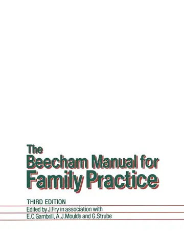 Cover of The Beecham Manual for Family Practice