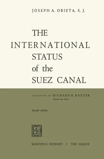 Cover of The International Status of the Suez Canal