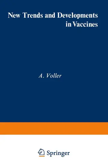 Cover of New Trends and Developments in Vaccines